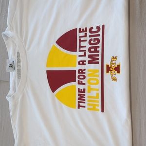 Time For A Little Hilton Magic Tshirt White Size XL Iowa State Cyclones